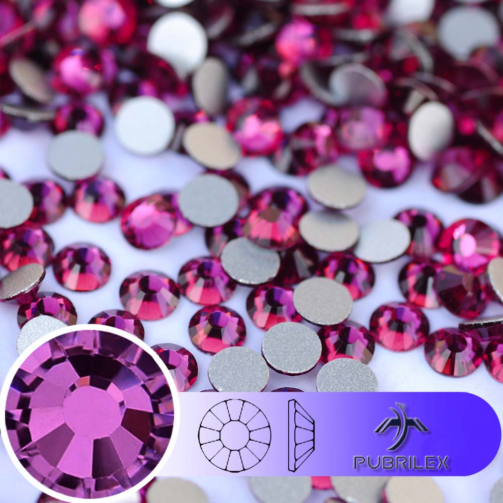 Nail Art Fuchsia - Fuchsia SS3-SS30 Glas Steentjes Kristal Plaksteen