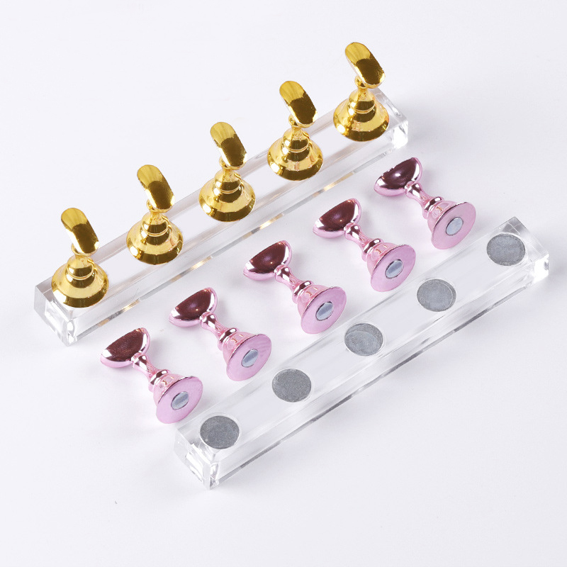 Nail Art Viral - 5/30 stks/set Magnetische Nagelhouder Valse Nagel