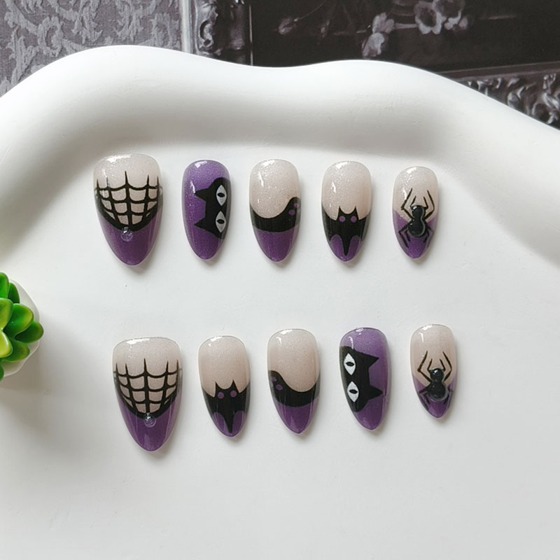 Nail Art Eye Cat - 10 stuks dames Halloween feest thema