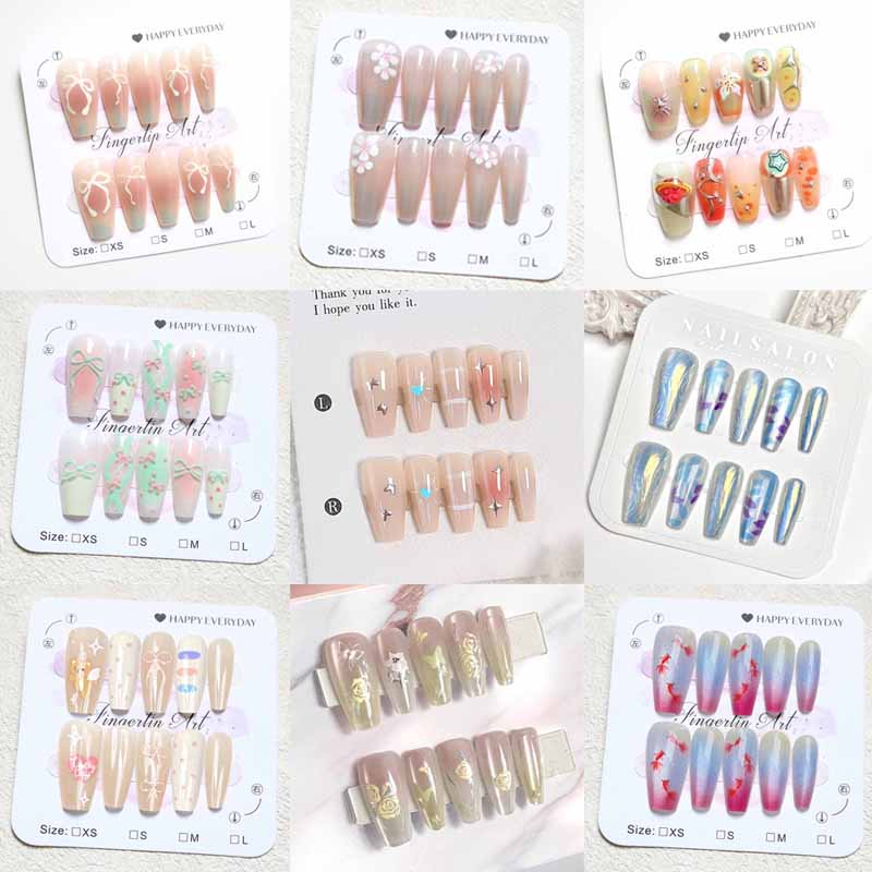 Nail Art Eye Cat - 10 stuks vrouwen Franse stijl high-end