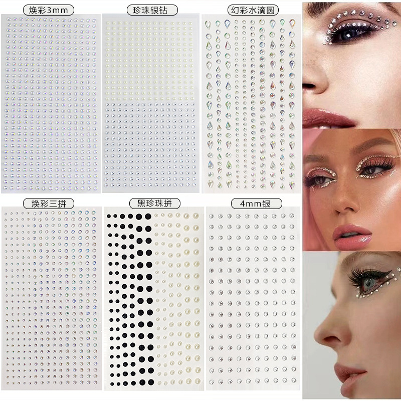 Nail Art Nail Art - Witte Steentjes 2mm 3mm 4mm Acryl