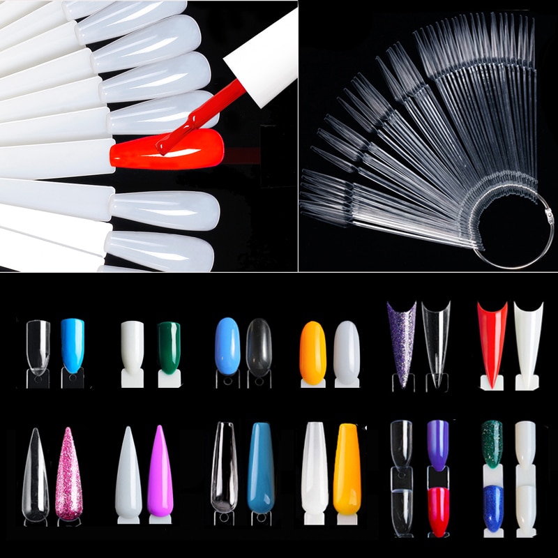 Nail Art Viral - Nail Display Sticks Clear Natuurlijke Kleuren