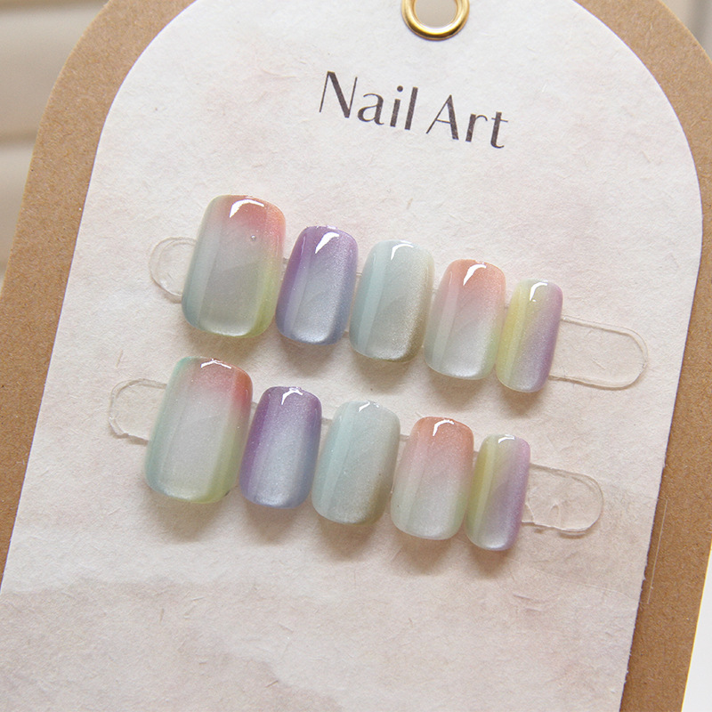 Nail Art Eye Cat - 10 stuks damesmode chic veelkleurig cat