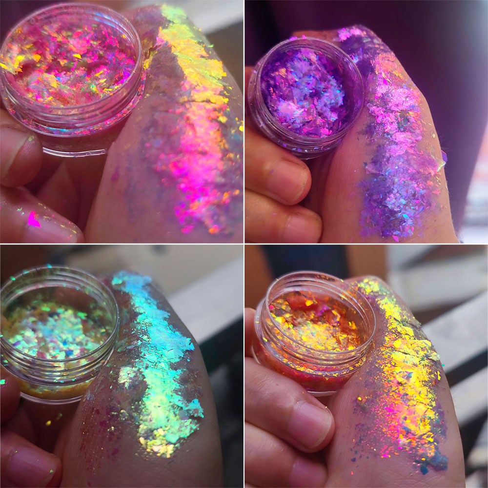 Glinsterende Kameleon Nagel Op - Nail Glitter Chrome recensie en prijs