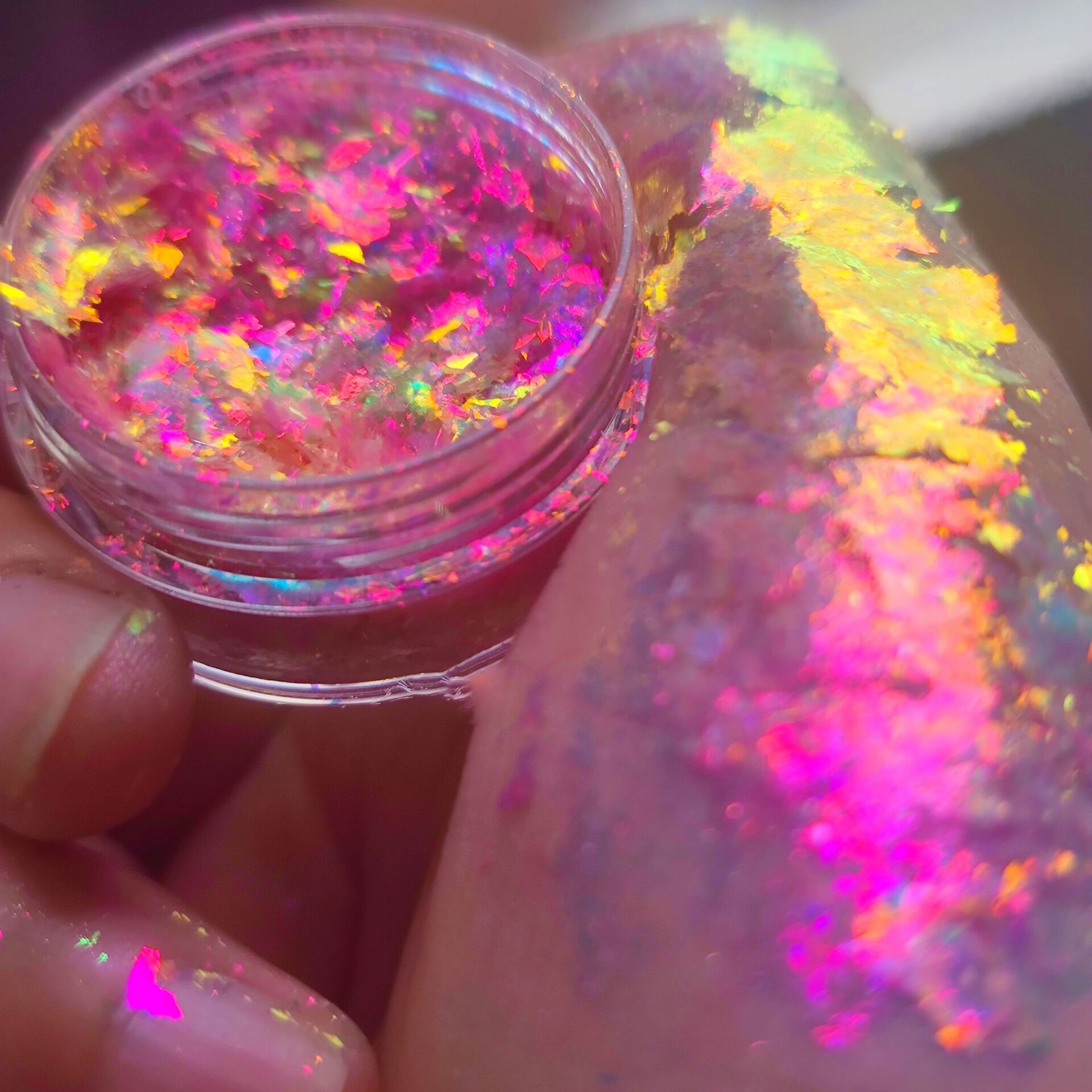 Glinsterende Kameleon Nagel Op - Nail Glitter Chrome recensie en prijs