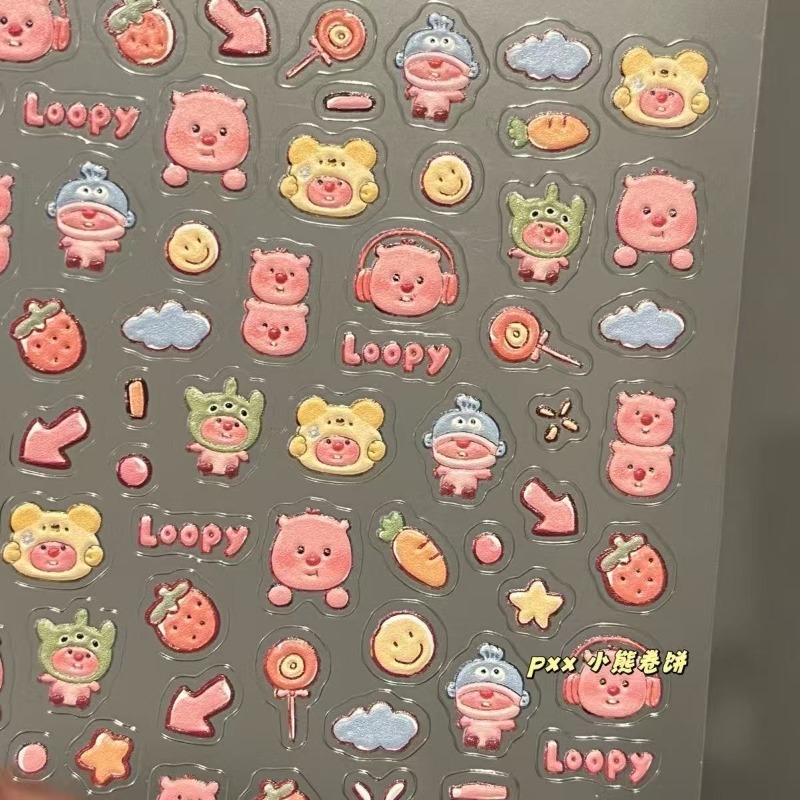 Loopy 3D reliëfsticker, transp - Nail Art Nail Art recensie en prijs