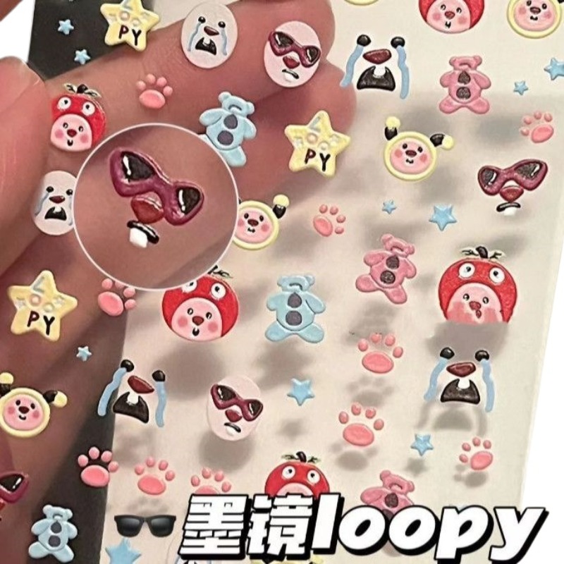 Loopy 3D reliëfsticker, transp - Nail Art Nail Art recensie en prijs
