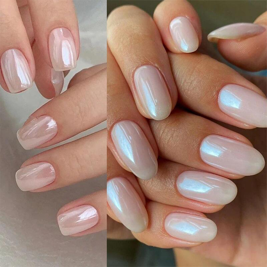 Maanlicht Parelwitte Nagels Gl - Nail Glitter Chrome recensie en prijs