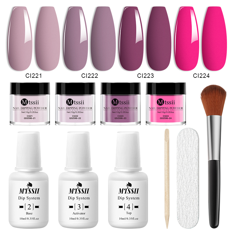 10-delige set dip nail poederk - Nail Glitter Chrome recensie en prijs