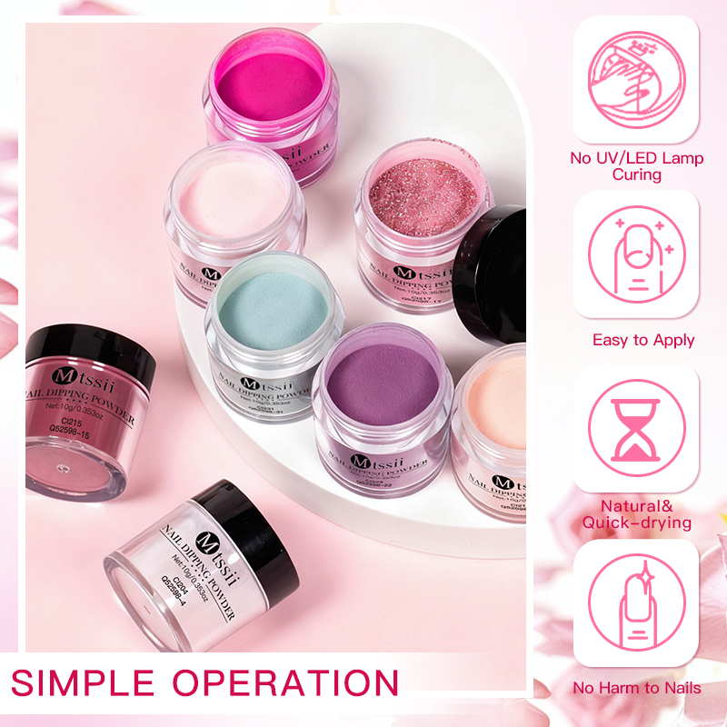 10-delige set dip nail poederk - Nail Glitter Chrome recensie en prijs