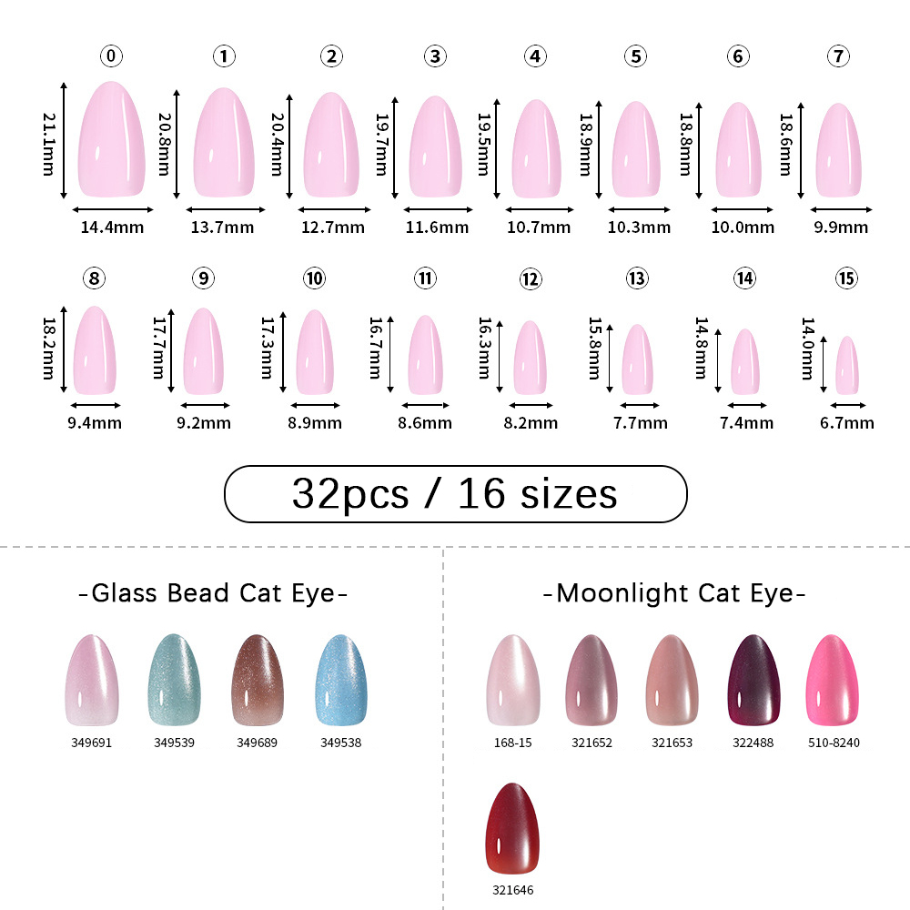VITAGWX 32 stuks opdruk nagels - Nail Art Eye Cat recensie en prijs