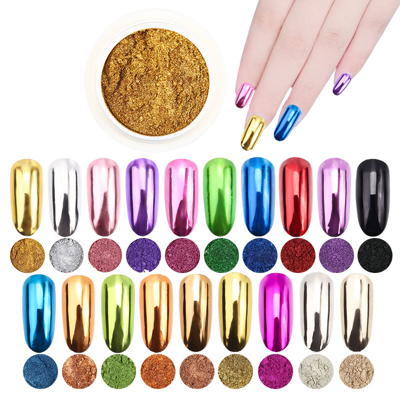 1Pc 19 Kleuren Nail Glitter Sp - Nail Glitter Chrome recensie en prijs
