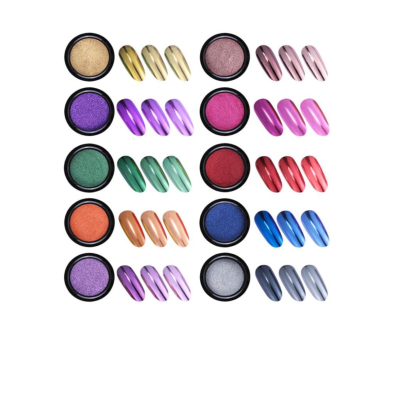 1Pc 19 Kleuren Nail Glitter Sp - Nail Glitter Chrome recensie en prijs