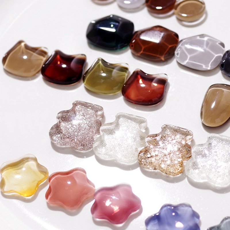40 stuks transparant glas nail - Nail Art Viral recensie en prijs