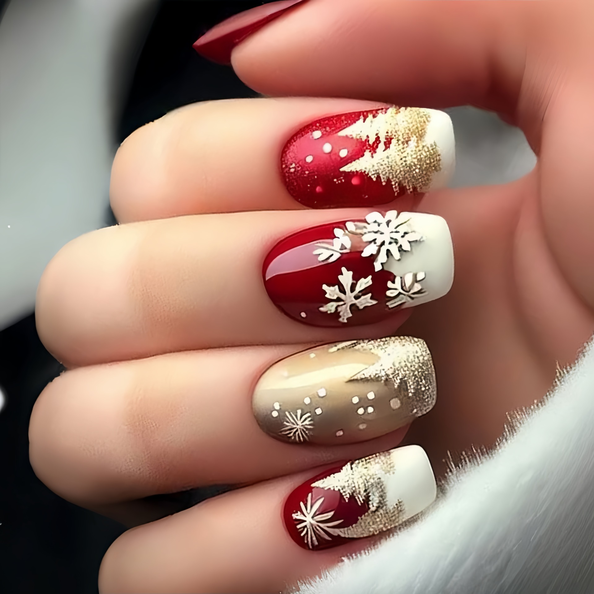Medium nepnagels voor kerstfee - Press On Nail Set recensie en prijs