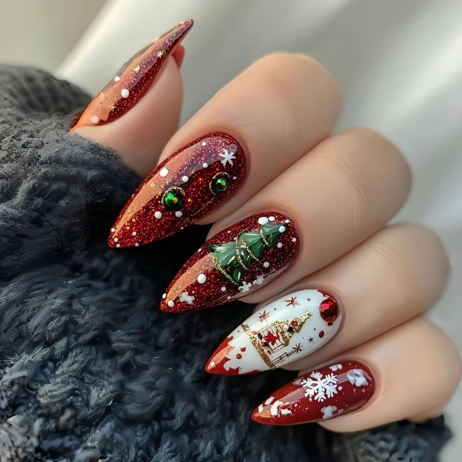 Medium nepnagels voor kerstfee - Press On Nail Set recensie en prijs