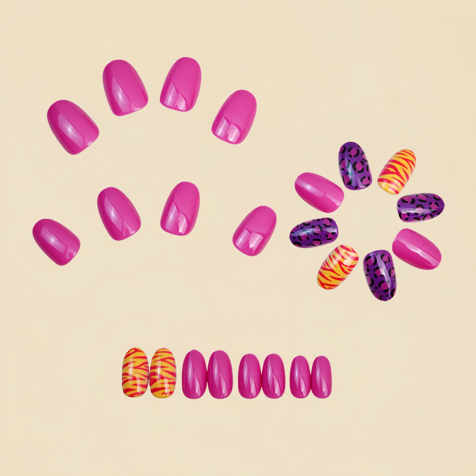 Korte lange nepnagels voor dam - Press On Nail Set recensie en prijs