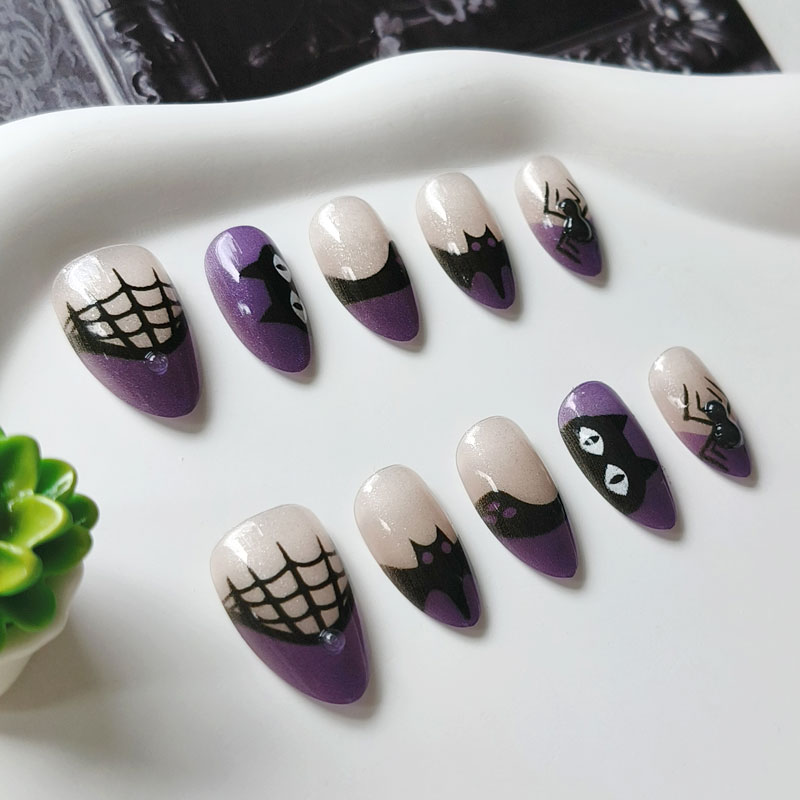 10 stuks dames Halloween feest - Nail Art Eye Cat recensie en prijs