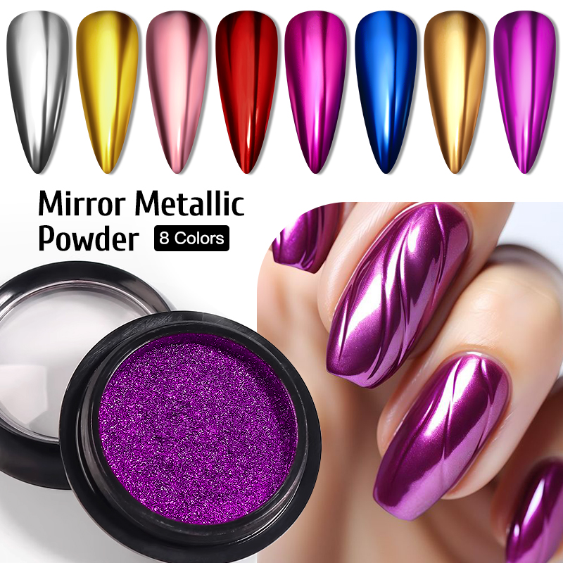 Metallic Goud Zilver Spiegel P - Nail Glitter Chrome recensie en prijs
