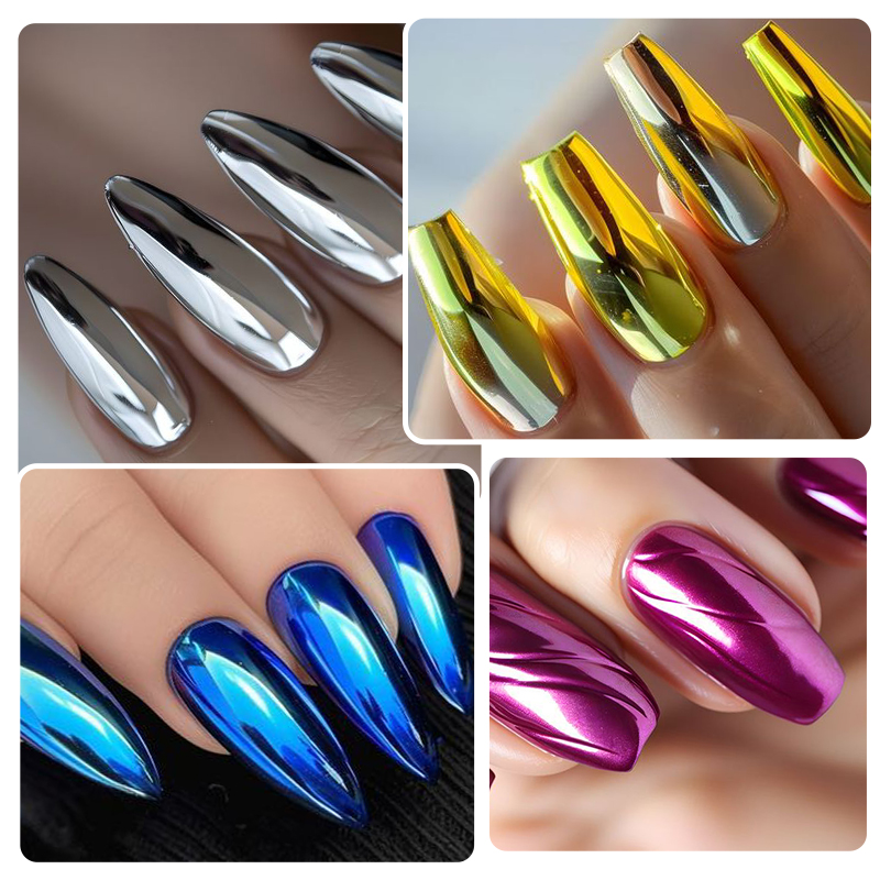 Metallic Goud Zilver Spiegel P - Nail Glitter Chrome recensie en prijs