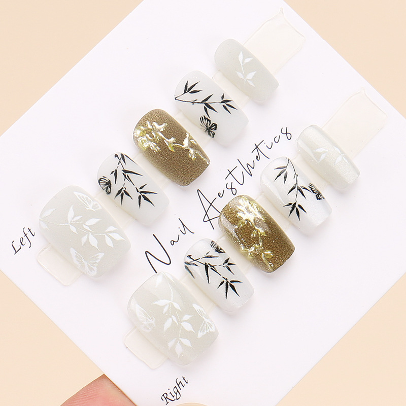 24 stuks/set Nieuwe Chinese St - Press On Nail Set recensie en prijs