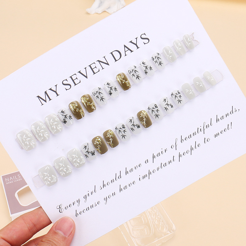 24 stuks/set Nieuwe Chinese St - Press On Nail Set recensie en prijs