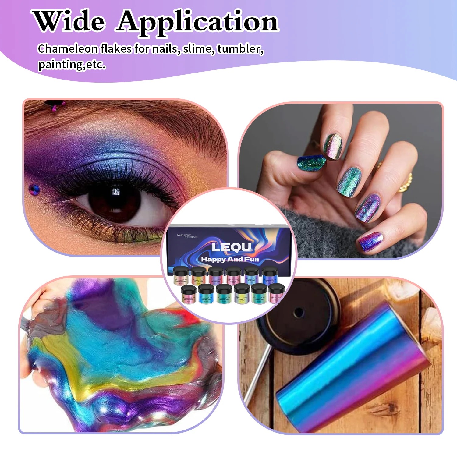 Een set kameleonroze nagelchro - Nail Glitter Chrome recensie en prijs