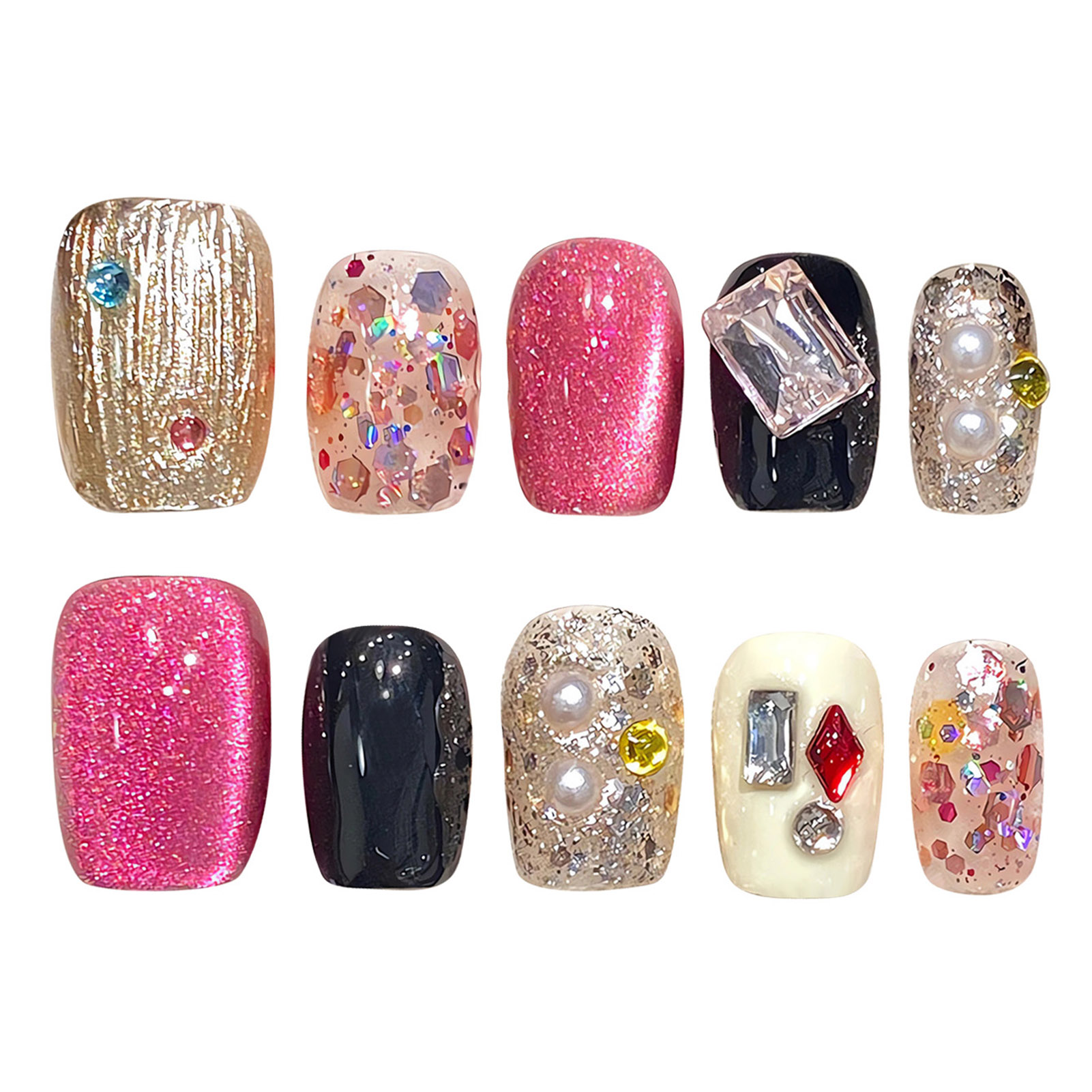 Handgemaakte Pers Op Nagels Gl - Nail Art Eye Cat recensie en prijs