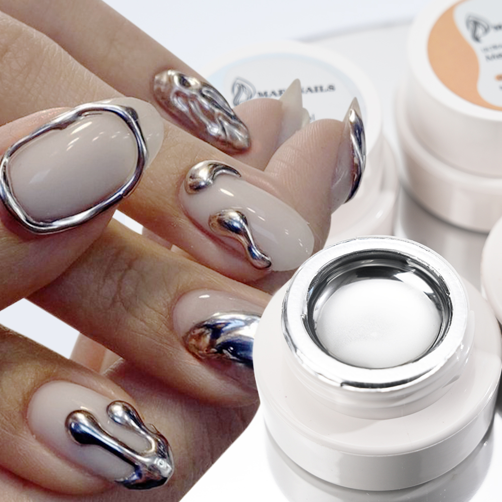 5ml Zilver Goud Metallic Gel N - Nail Glitter Chrome recensie en prijs