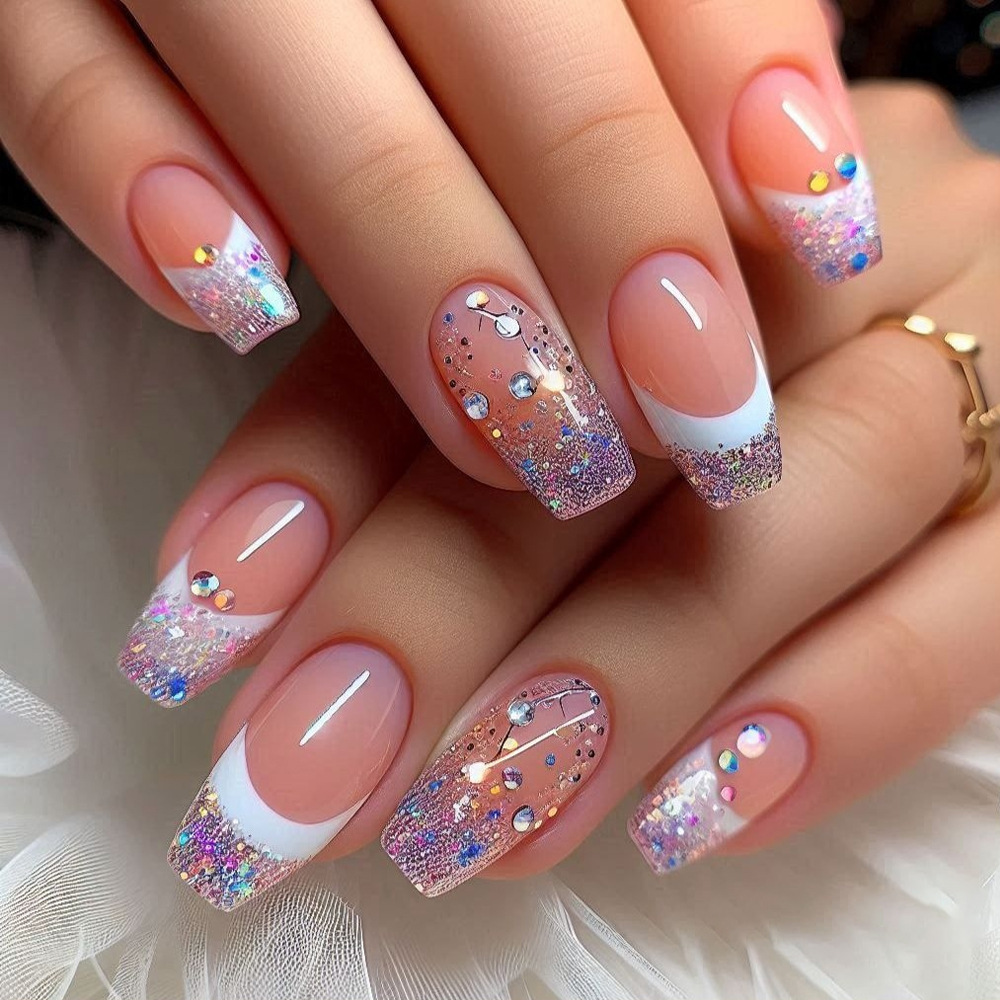 24 stks/set Korte Medium nepna - Press On Nail Set recensie en prijs