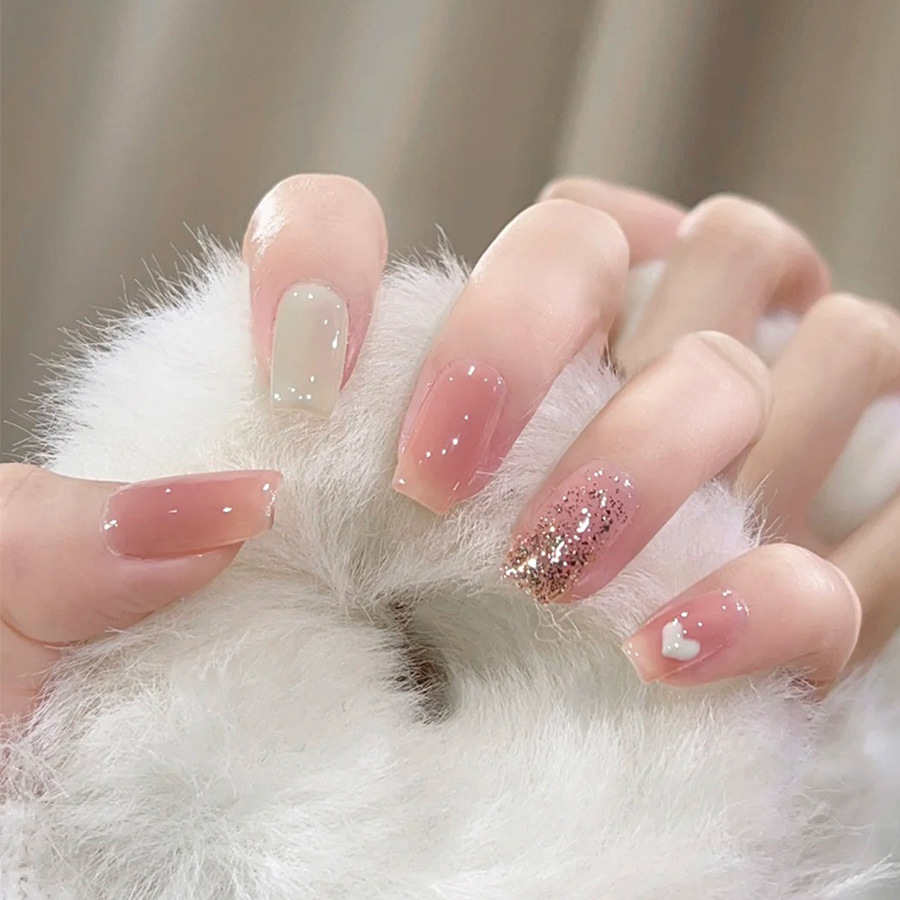 24 stks/set Korte Medium nepna - Press On Nail Set recensie en prijs
