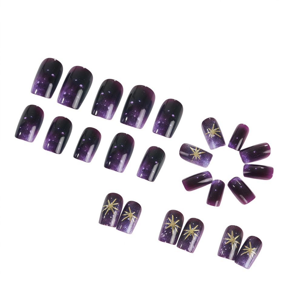 Korte medium nepnagels, gradië - Press On Nail Set recensie en prijs