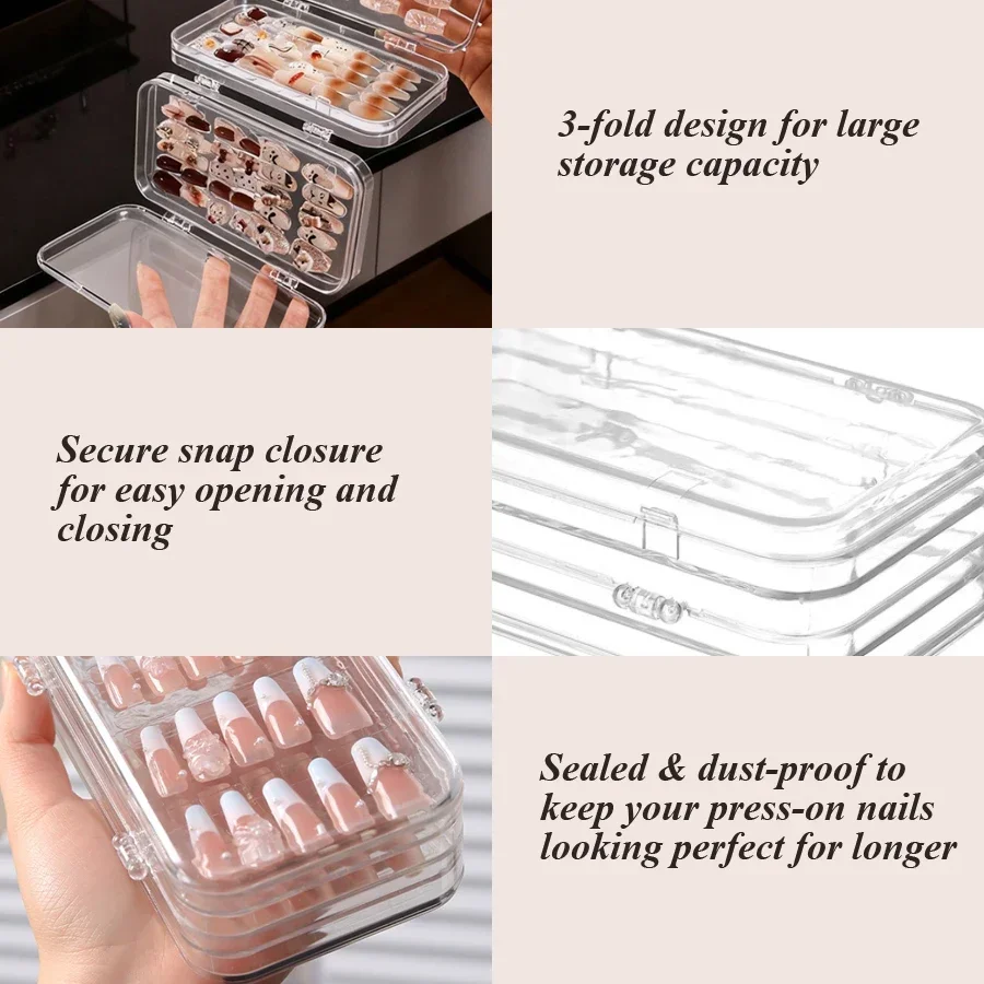 Transparante opvouwbare opberg - Nail Art Viral recensie en prijs
