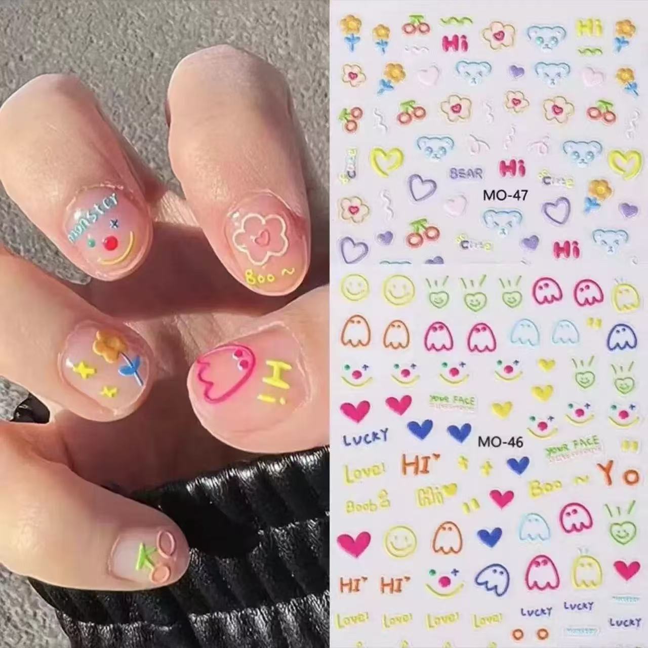 Virusachtige cartoon dieren na - Nail Art Viral recensie en prijs