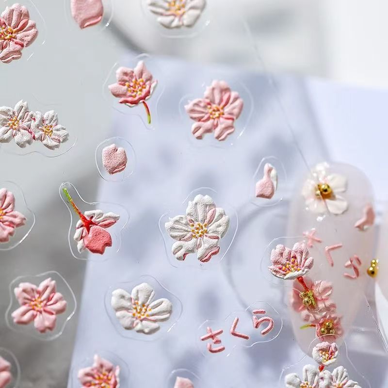 Virusvormige bloemen-bijen nag - Nail Art Viral recensie en prijs