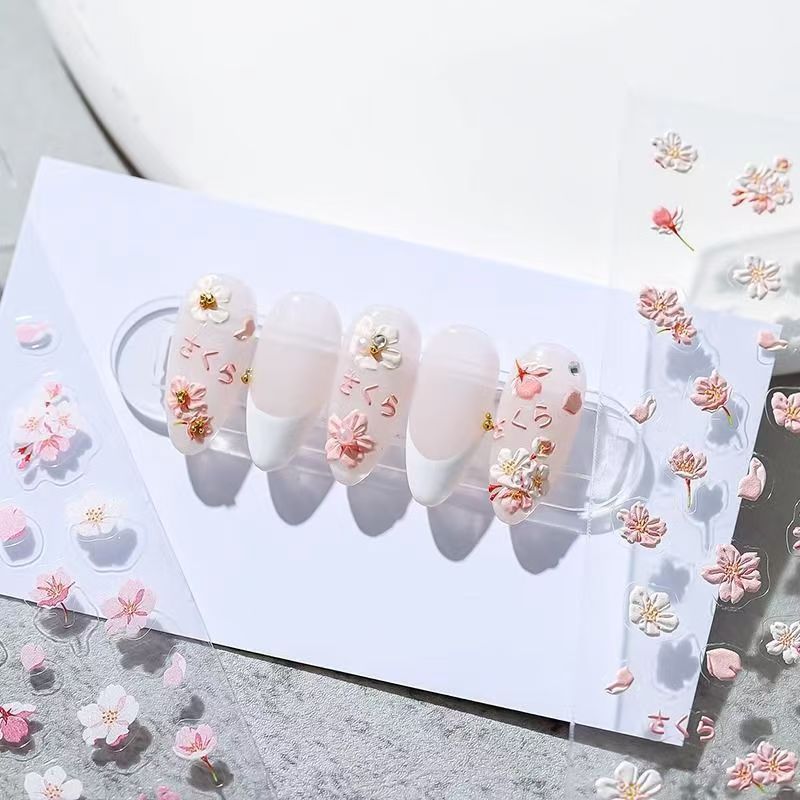 Virusvormige bloemen-bijen nag - Nail Art Viral recensie en prijs