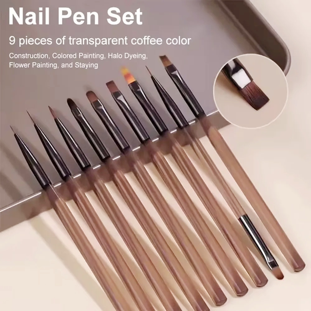 9 STKS Nagelborstel voor Nail  - Nail Art Viral recensie en prijs