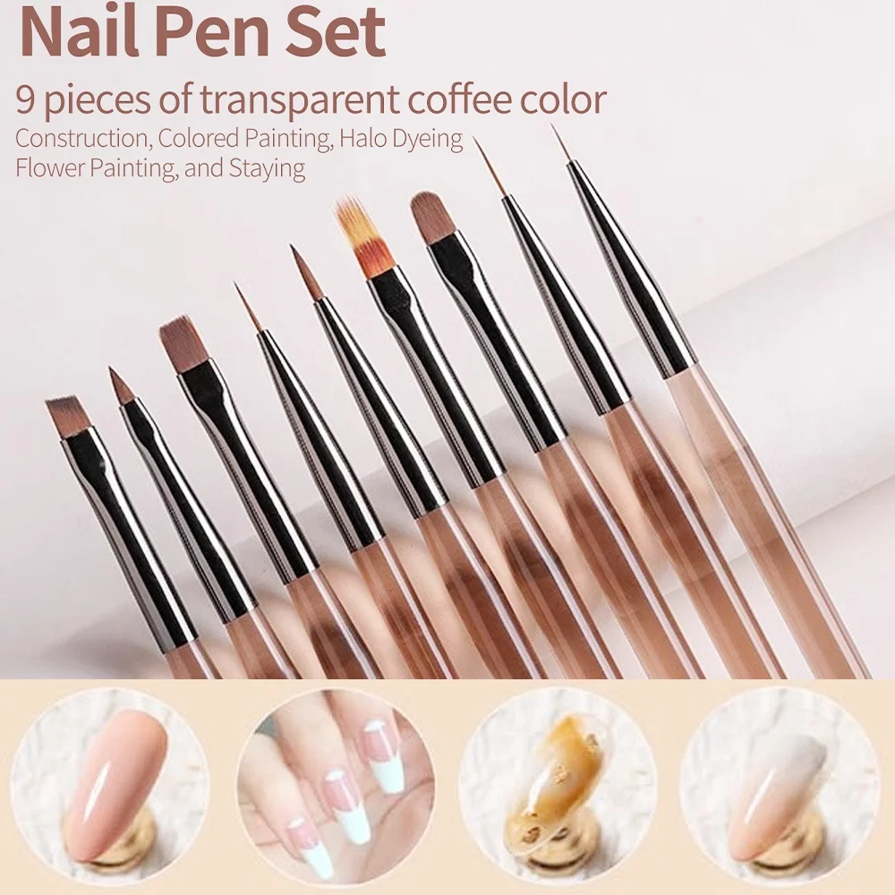 9 STKS Nagelborstel voor Nail  - Nail Art Viral recensie en prijs