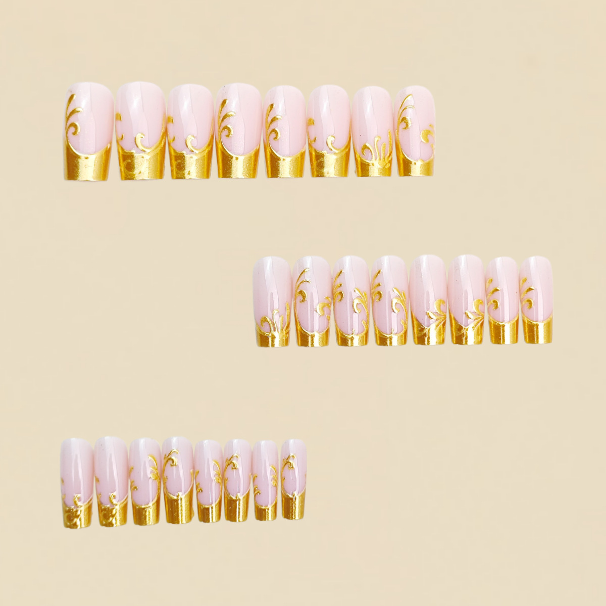 Middellange kunstnagels voor v - Press On Nail Set recensie en prijs