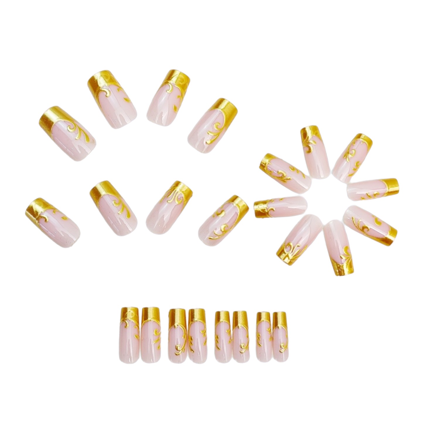 Middellange kunstnagels voor v - Press On Nail Set recensie en prijs